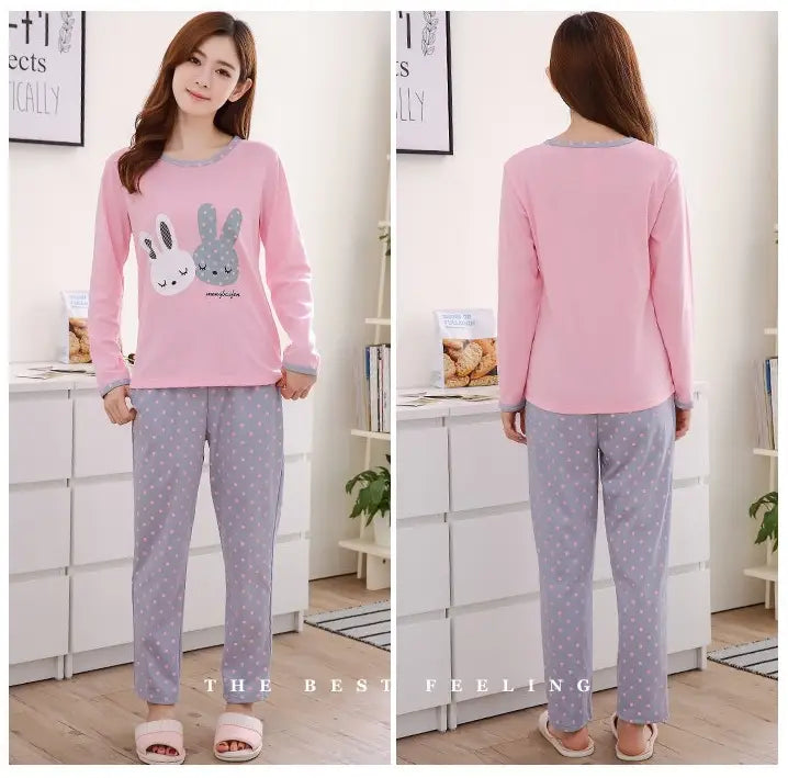 Pink Pajamas Pyjamas Womens Night Suit Sleepwear Pyjamas