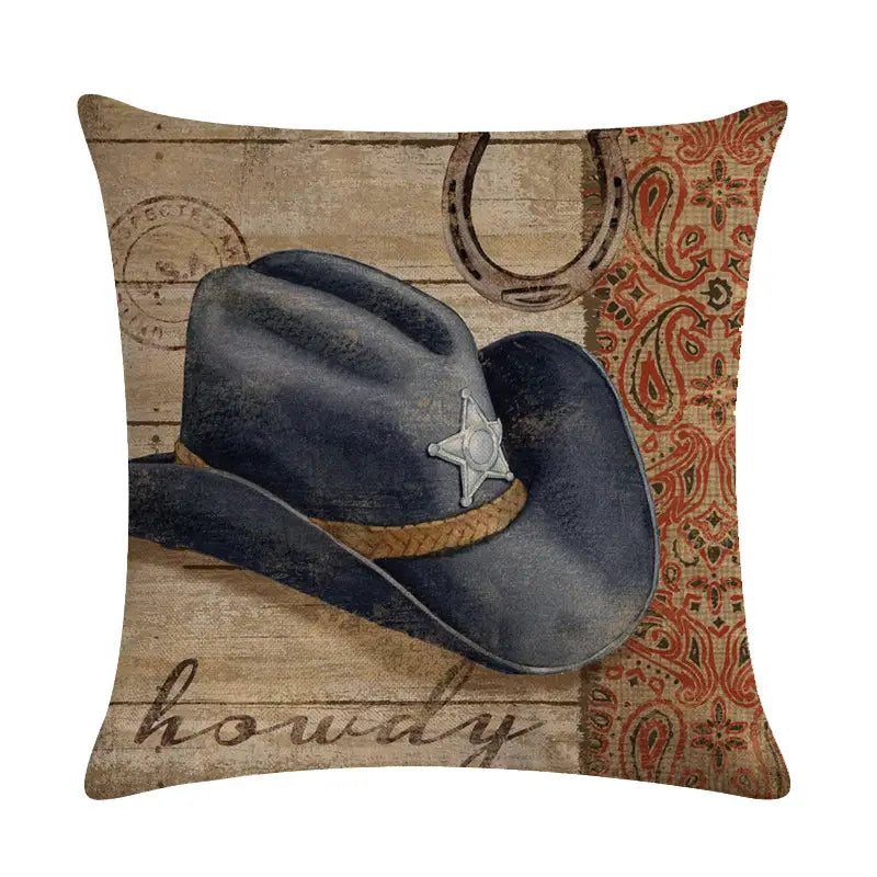 Wild West Throw Pillow Covers