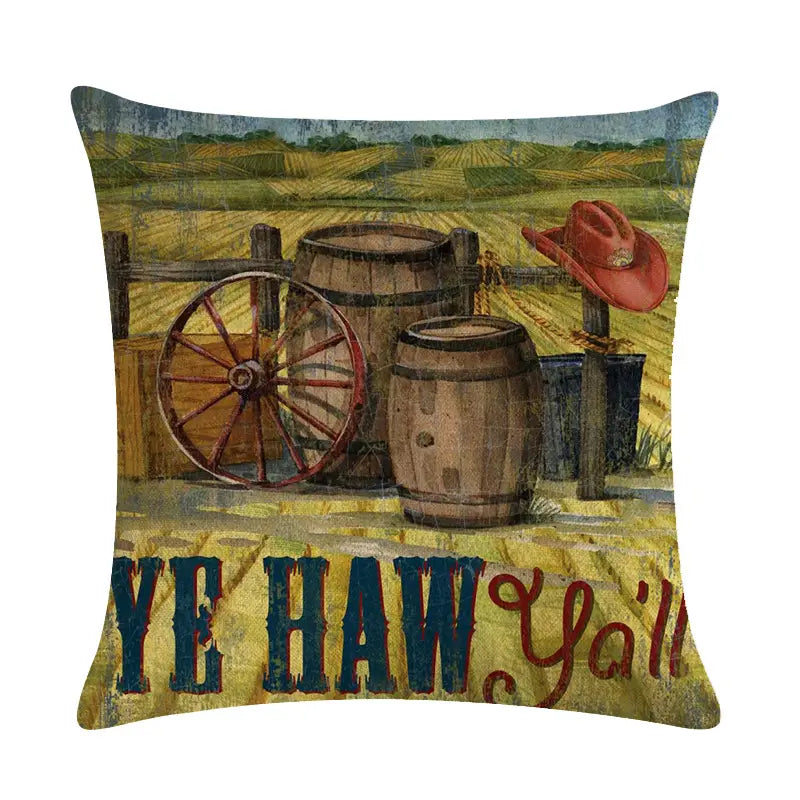 Wild West Throw Pillow Covers