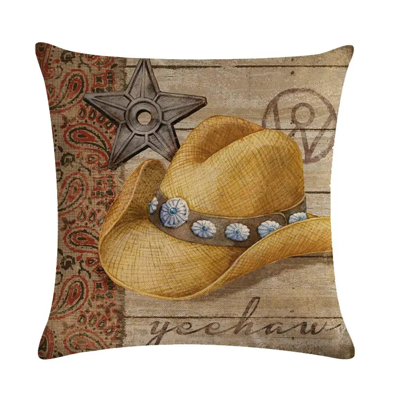 Wild West Throw Pillow Covers