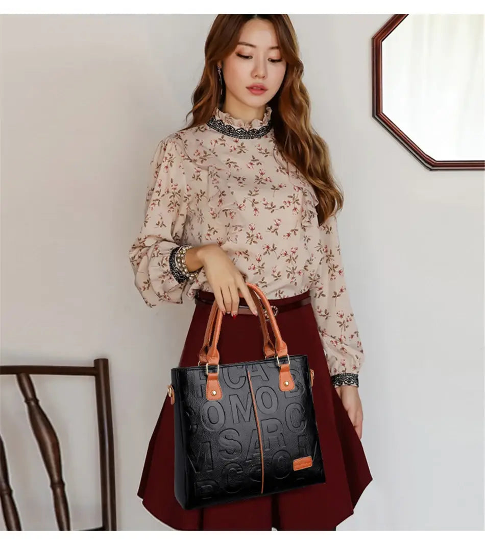 Ladies Letter Shoulder Hand Bags for Women 2024 Purses Luxury Handbags Women Bags Designer Fashion Sac Large Capacity