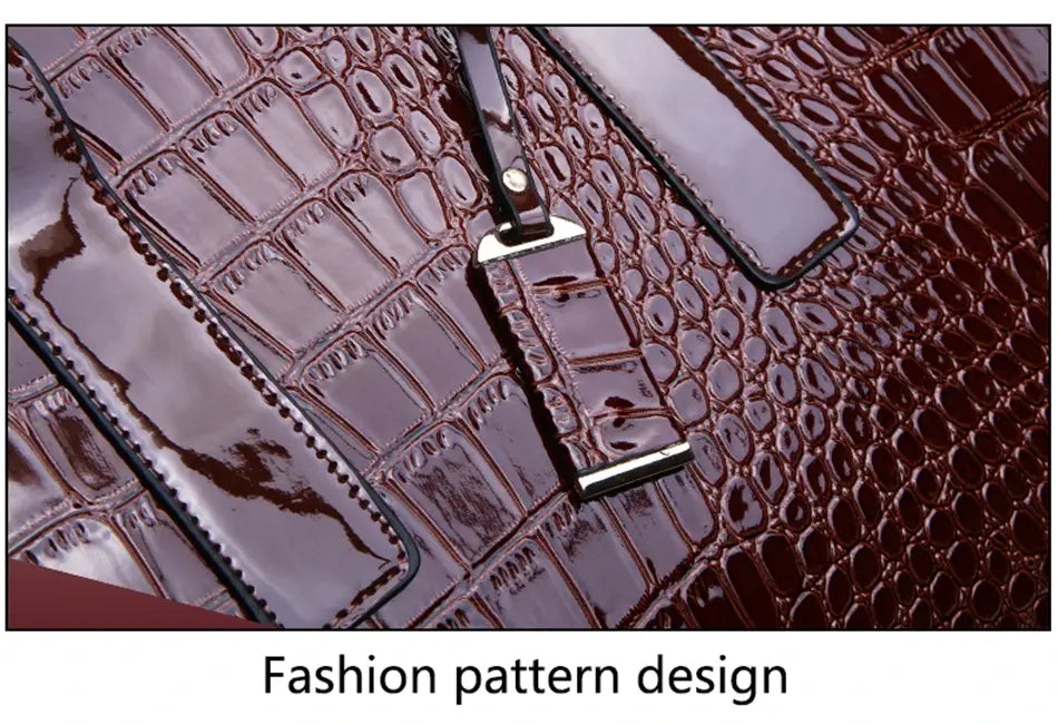 Ladies Handbags 2024 Summer Style Luxury Handbags Women Bags Designer Patent Leather Large Capacity Women Shoulder