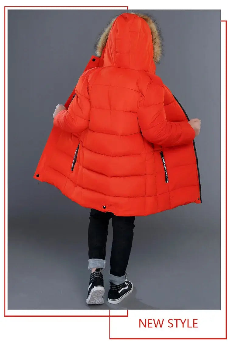 Winter Thicken Windproof Warm Kids Coat Waterproof Children Outerwear Cotton Filler Heavyweight Boys Jackets For 4-14