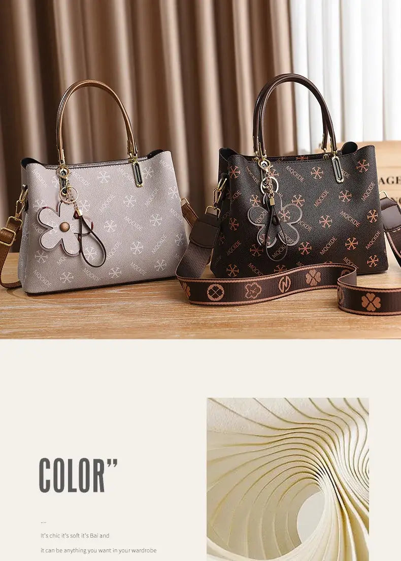 Luxury Designer Ladies Handbag High Quality Embroidery Shoulder Crossbody Bag Women Leather Messenger Bags Large