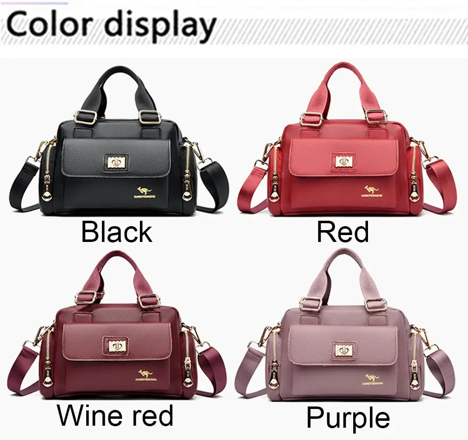 Luxury Brand Handbag High Quality Women’s Shoulder Bags Fashion Designer Large Capacity Soft Leather Locomotive Bag