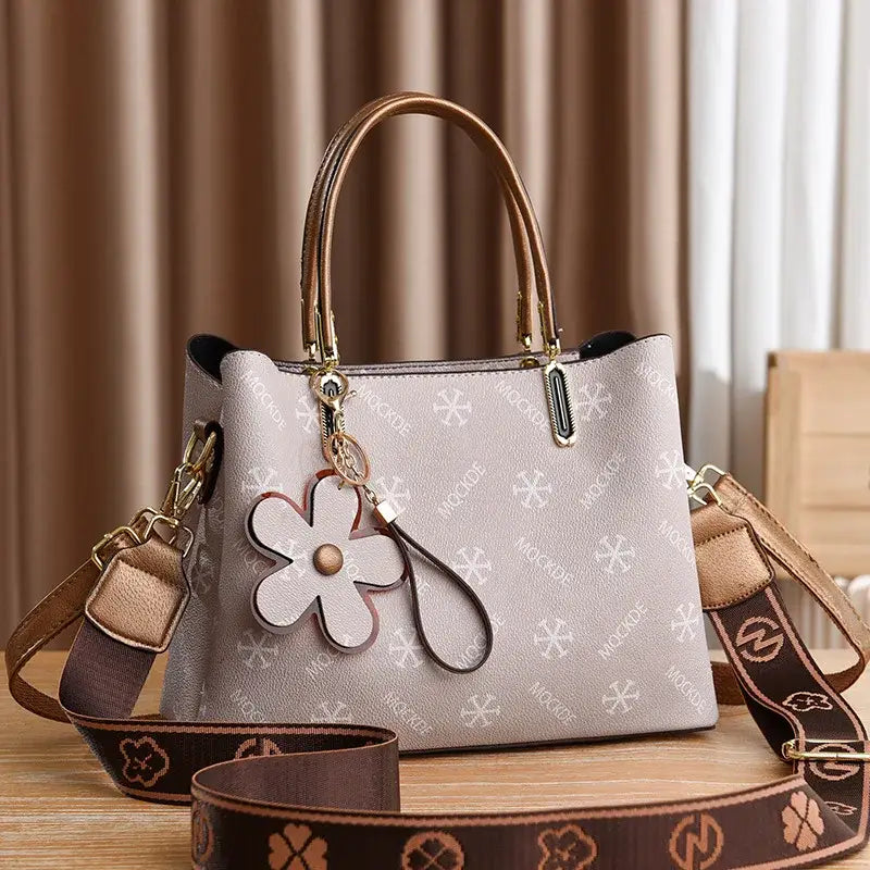 Luxury Designer Ladies Handbag High Quality Embroidery Shoulder Crossbody Bag Women Leather Messenger Bags Large