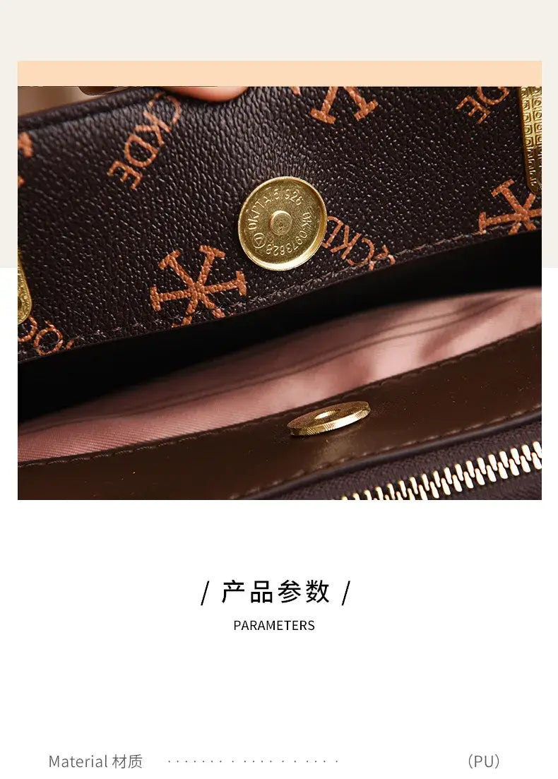 Luxury Designer Ladies Handbag High Quality Embroidery Shoulder Crossbody Bag Women Leather Messenger Bags Large