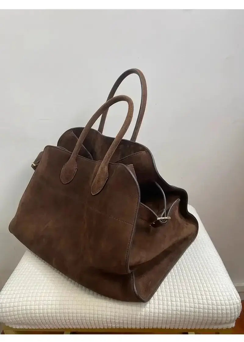 Tote Bag Women’s 2024 New High end Women’s Luxury Simple Designer Large Capacity Shoulder Bag Retro Unique