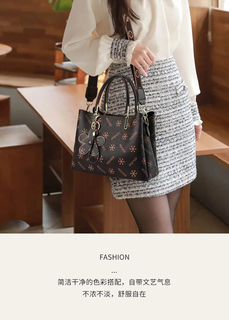 Luxury Designer Ladies Handbag High Quality Embroidery Shoulder Crossbody Bag Women Leather Messenger Bags Large