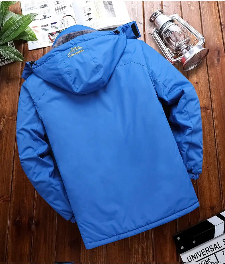 Men’s Plus Size Loose Riding Windproof Mountaineering Cotton-padded Jacket