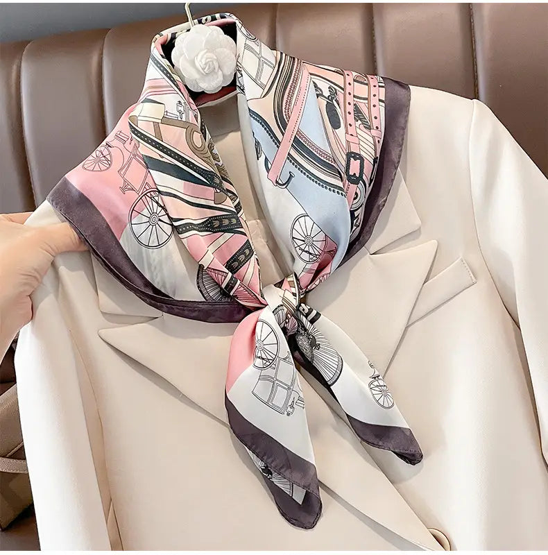 Spring And Autumn Fashion Artificial Silk Temperamental Decorative Scarf