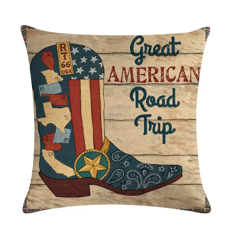 Wild West Throw Pillow Covers