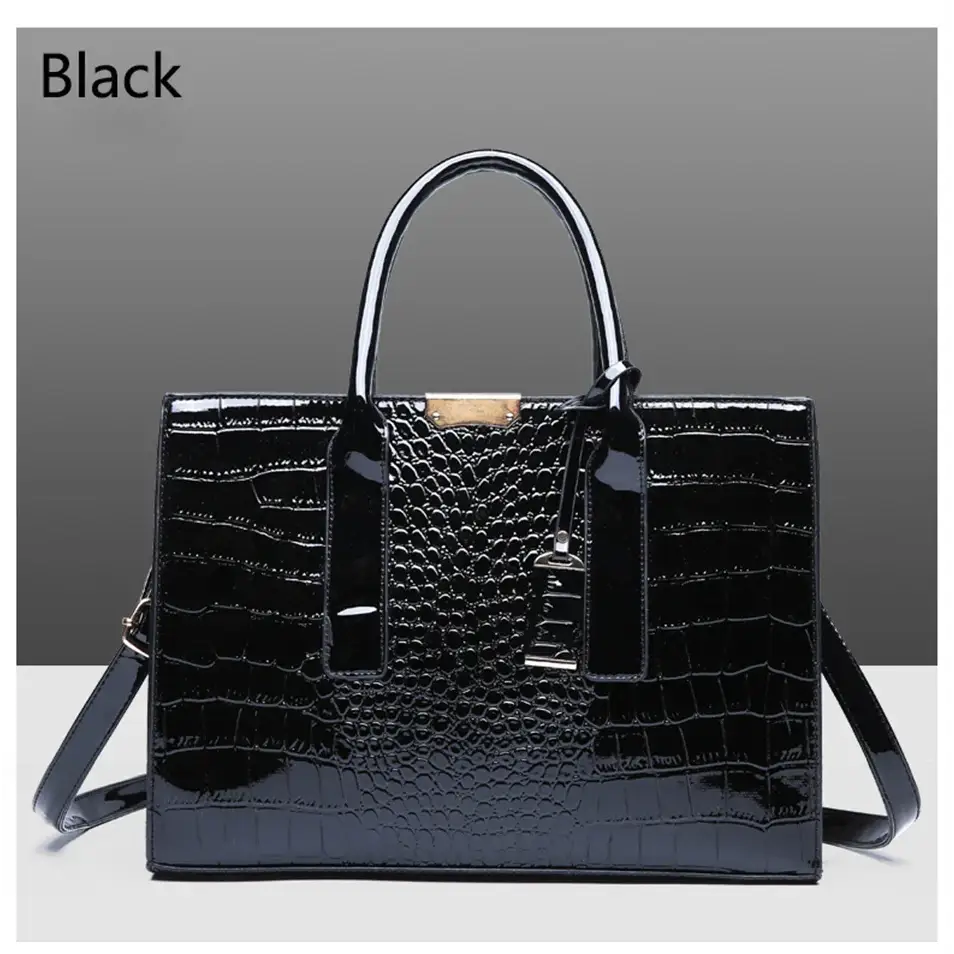 Ladies Handbags 2024 Summer Style Luxury Handbags Women Bags Designer Patent Leather Large Capacity Women Shoulder