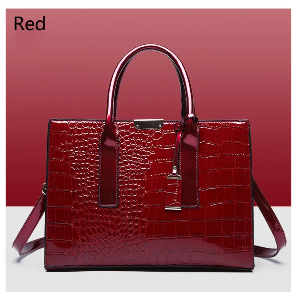 Ladies Handbags 2024 Summer Style Luxury Handbags Women Bags Designer Patent Leather Large Capacity Women Shoulder