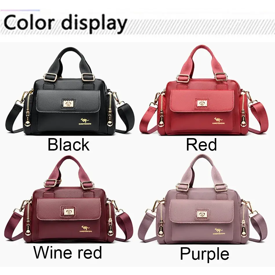 Luxury Brand Handbag High Quality Women’s Shoulder Bags Fashion Designer Large Capacity Soft Leather Locomotive Bag