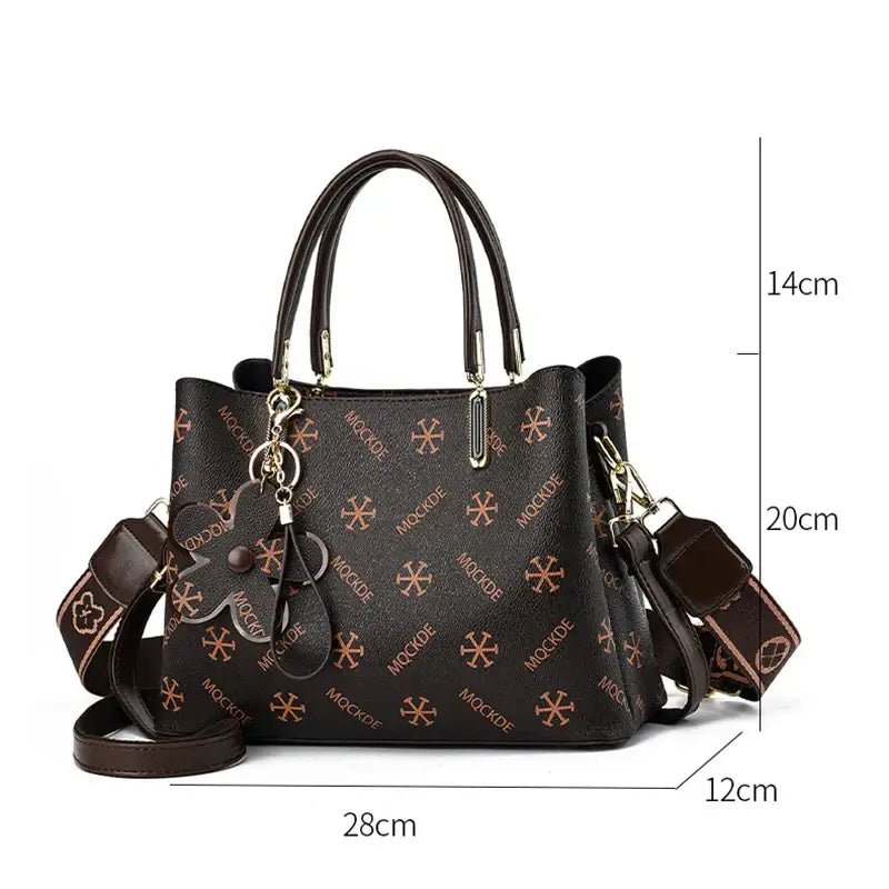 Luxury Designer Ladies Handbag High Quality Embroidery Shoulder Crossbody Bag Women Leather Messenger Bags Large