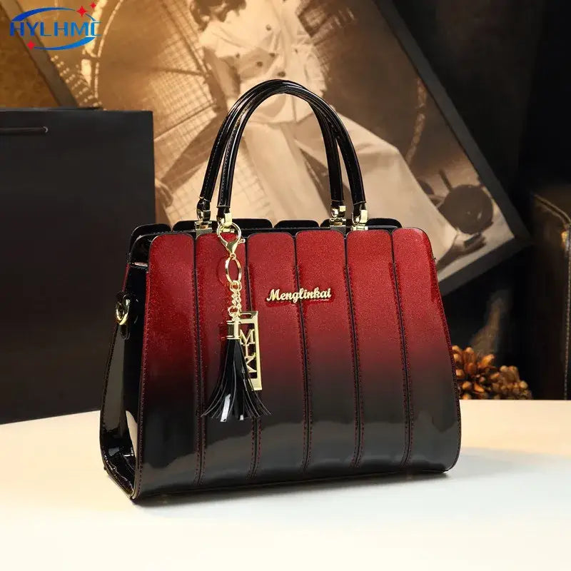 Luxury Fashion Genuine Leather Women’s Bags Crossbody Handbags Large Capacity Female Portable Shoulder Messenger Bag