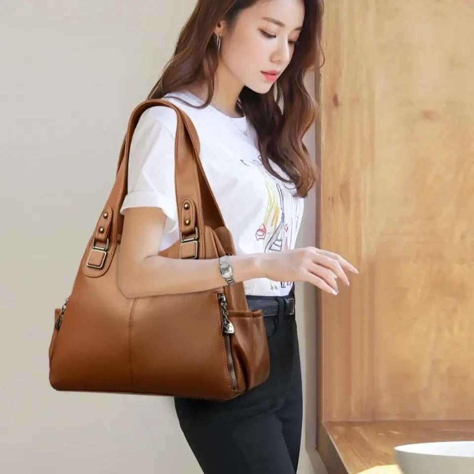 Luxury Handbags Women Bag Designer Crossbody Large Capacity Female Shoulder Bag Fashion Brand Soft Ladies Leather