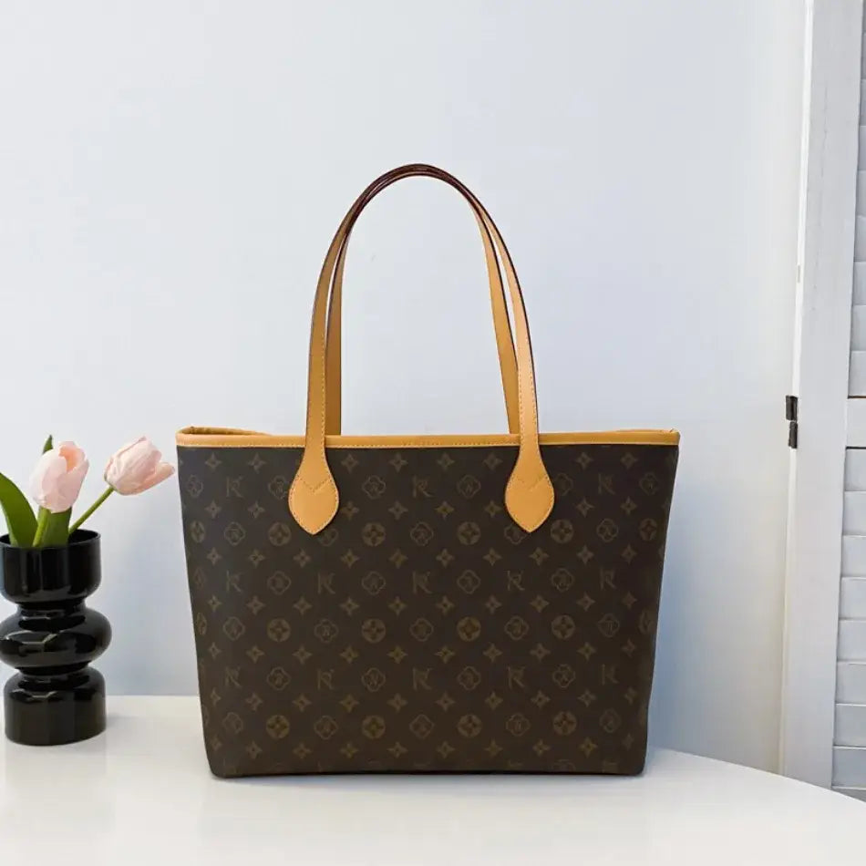 Luxury High Capacity Tote Bags for Women 2024 High Quality Soft Leather Shoulder Bag Designer Female Casual Shopping