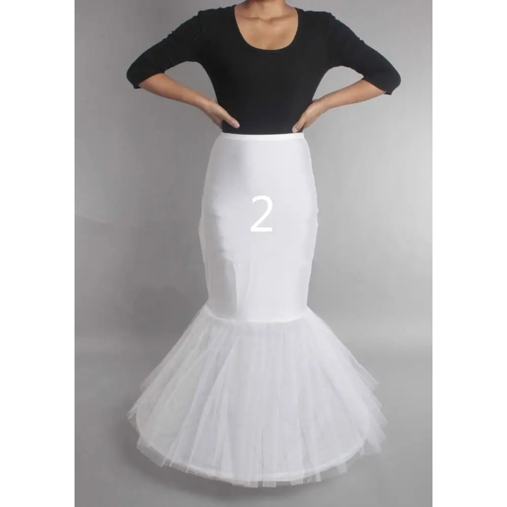 Mengsutang Regular Size New Arrival Wedding Petticoat Crinoline Slip Prom Underskirt Fancy Bridal Dress Hoop Slips - B