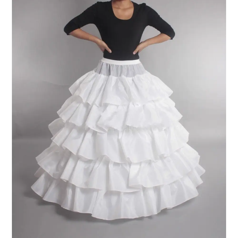 Mengsutang Regular Size New Arrival Wedding Petticoat Crinoline Slip Prom Underskirt Fancy Bridal Dress Hoop Slips - L