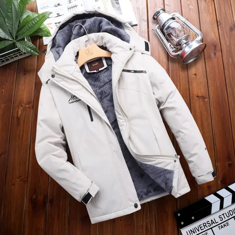 Men’s Plus Size Loose Riding Windproof Mountaineering Cotton-padded Jacket - Men’s jackets