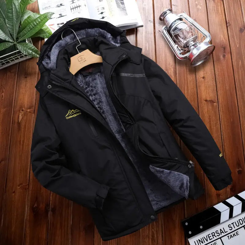 Men’s Plus Size Loose Riding Windproof Mountaineering Cotton-padded Jacket - Men’s jackets