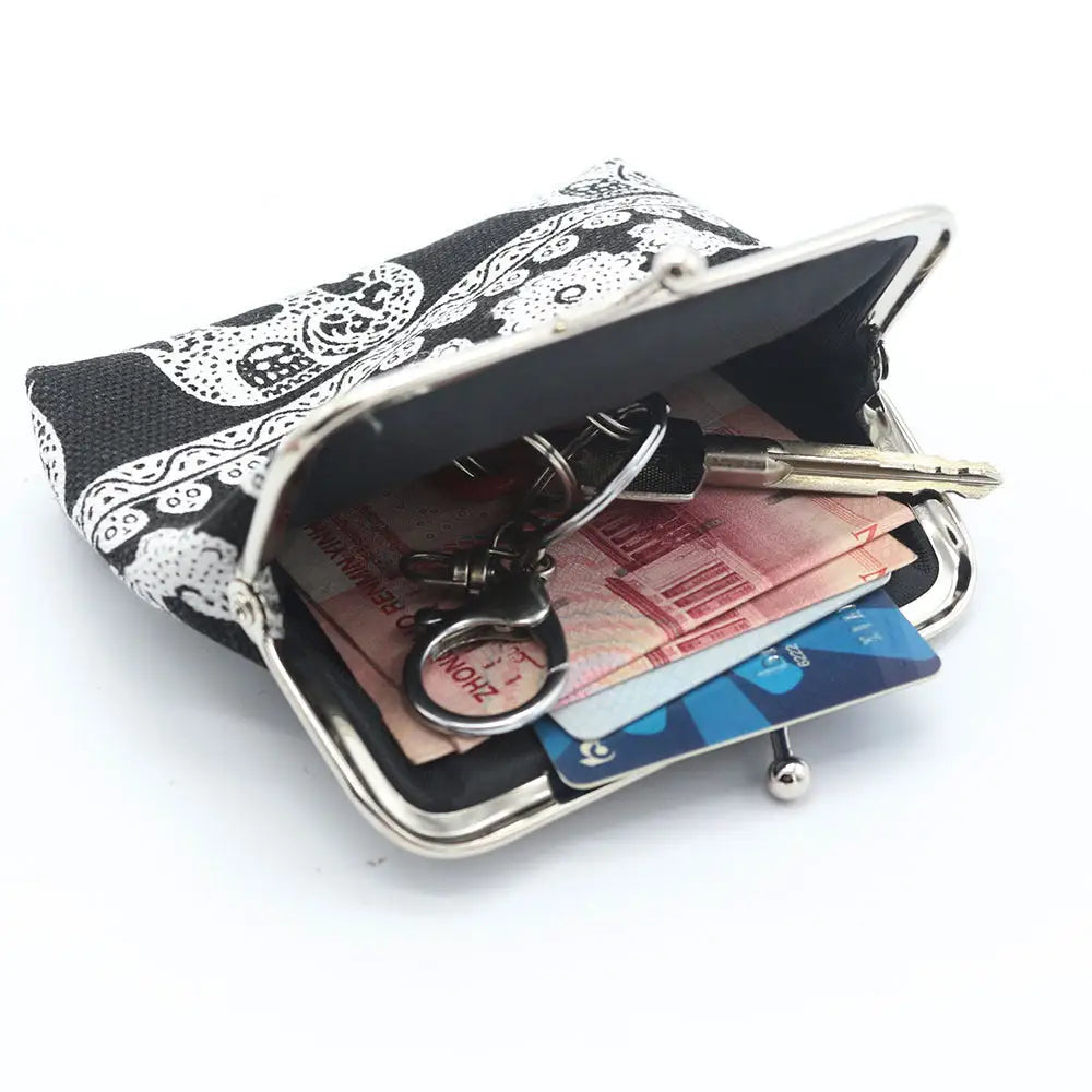 New national wind zero wallet canvas stamp coin package for lady elephant small wallet wholesale - Kids accessories