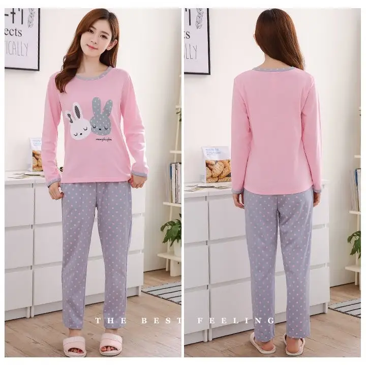 Pink Pajamas Pyjamas Womens Night Suit Sleepwear Pyjamas