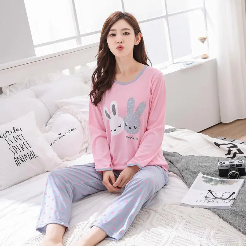 Pink Pajamas Pyjamas Womens Night Suit Sleepwear Pyjamas