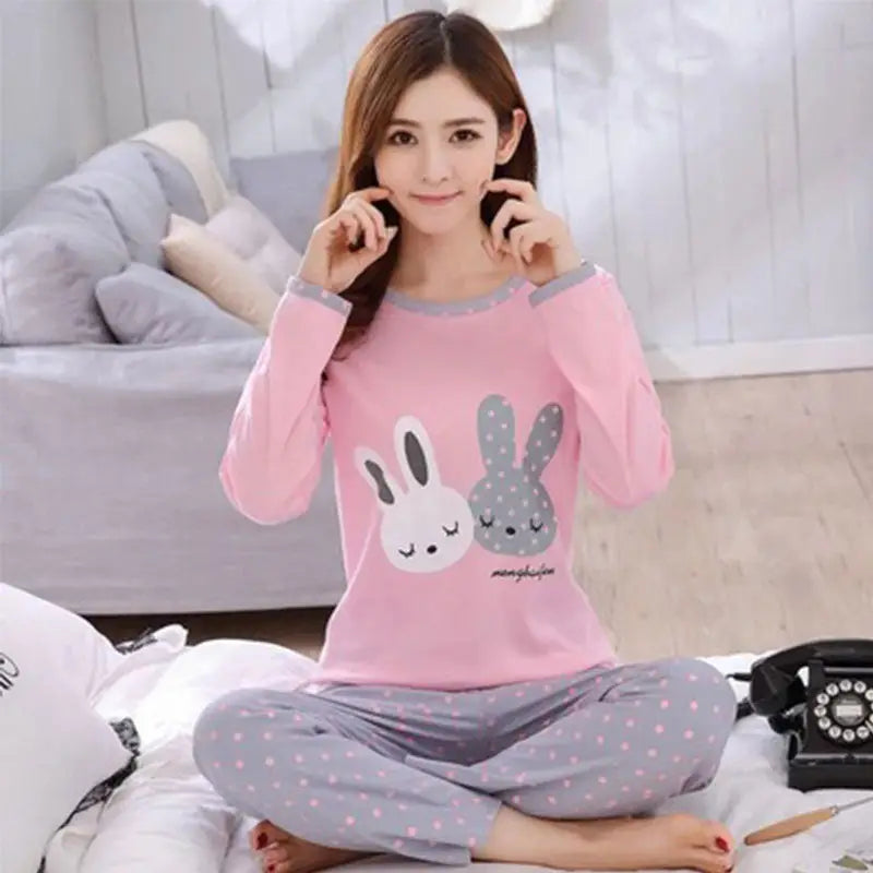 Pink Pajamas Pyjamas Womens Night Suit Sleepwear Pyjamas