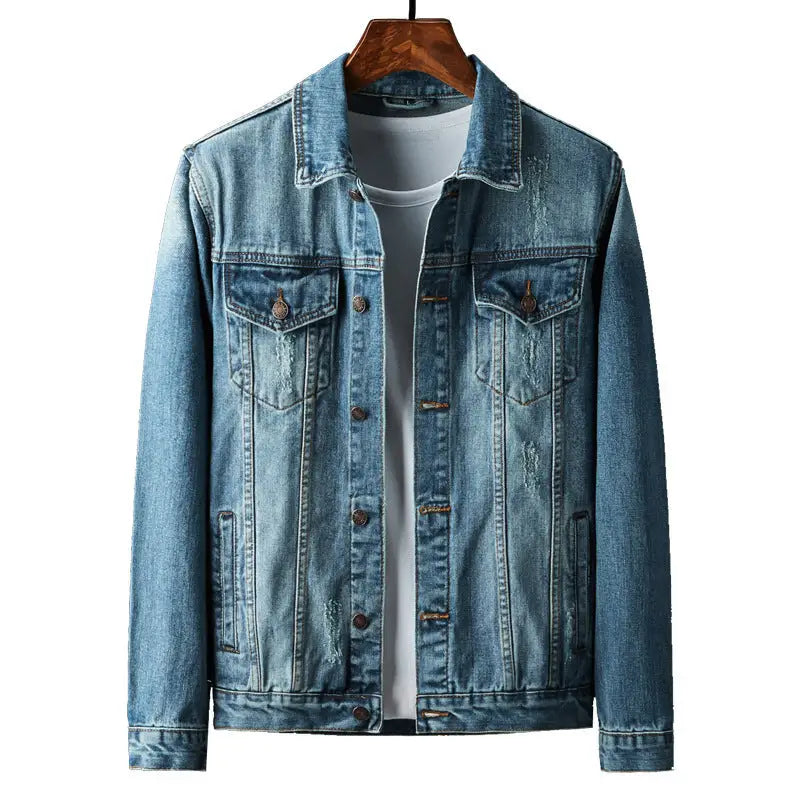 Plus Size Denim Coat Men’s Denim Clothes Jacket - Men’s clothes