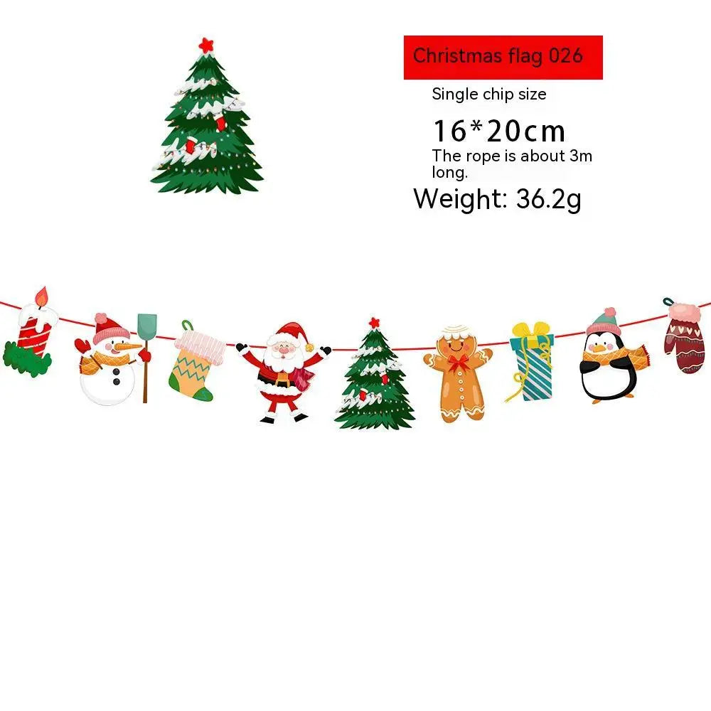 Stylish Christmas Decorations Hanging Flags - HLSDLQ21026 - Christmas decorations