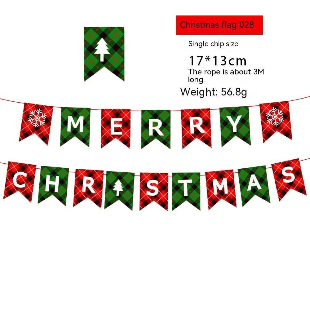 Stylish Christmas Decorations Hanging Flags - HLSDLQ21028 - Christmas decorations