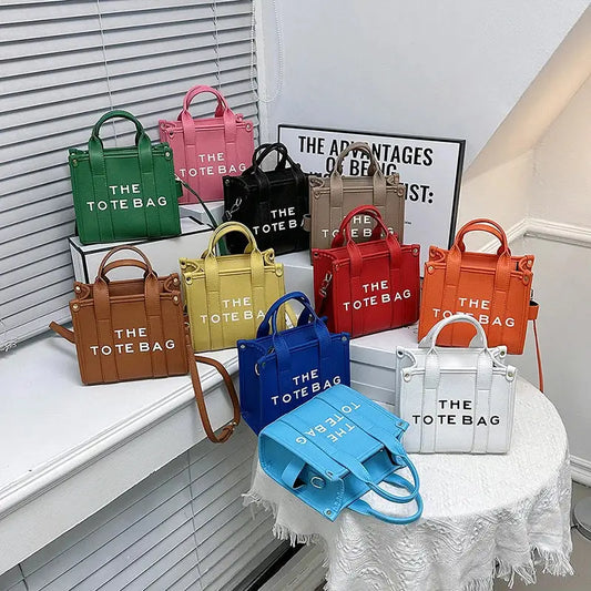 The Tote Bag for Women Designer Luxury Purses and Handbags Female PU Leather Small Shoulder Crossbody Bag Lady High