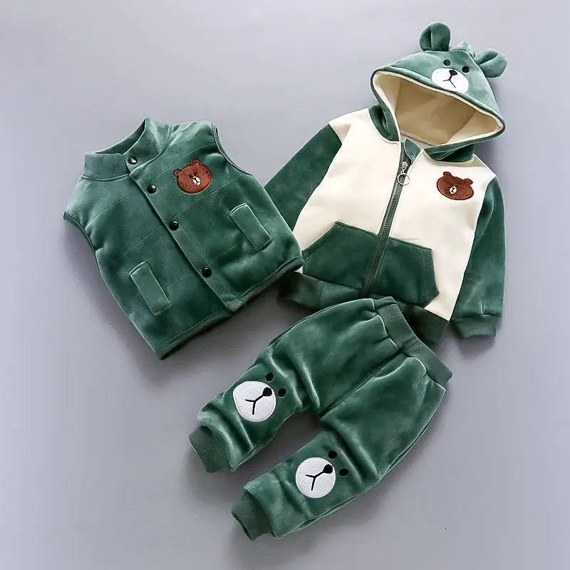 Three-piece Set Of Baby Clothes For Children And Children - Kids Christmas clothes