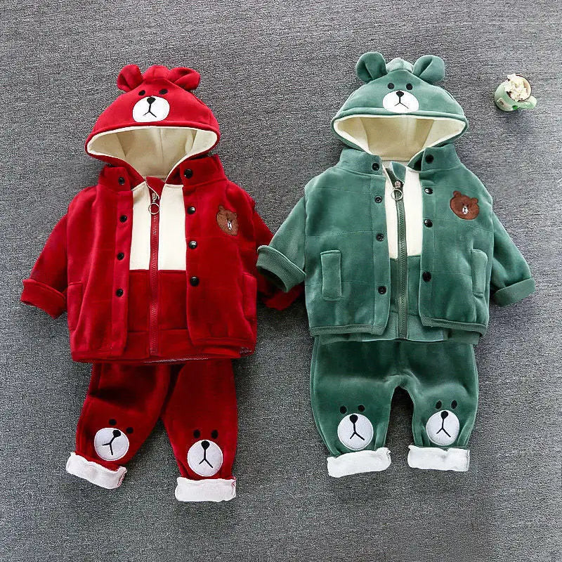 Three-piece Set Of Baby Clothes For Children And Children - Kids Christmas clothes