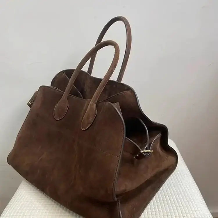 Tote Bag Women’s 2024 New High end Women’s Luxury Simple Designer Large Capacity Shoulder Bag Retro Unique