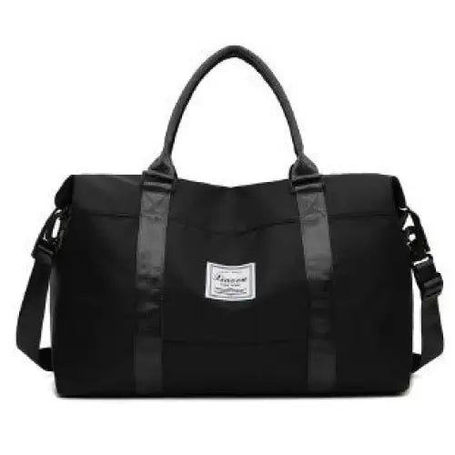 Travel Duffel Bags Sports Fitness Gym Tote Bag Women Weekender Overnight Bag - Black / L