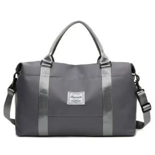 Travel Duffel Bags Sports Fitness Gym Tote Bag Women Weekender Overnight Bag - Grey / L