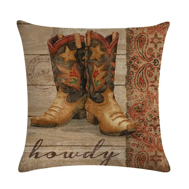 Wild West Throw Pillow Covers